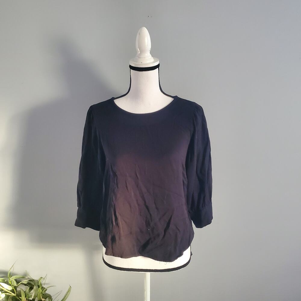Dynamite Women's Black 3/4 Sleeve Top Size PS
